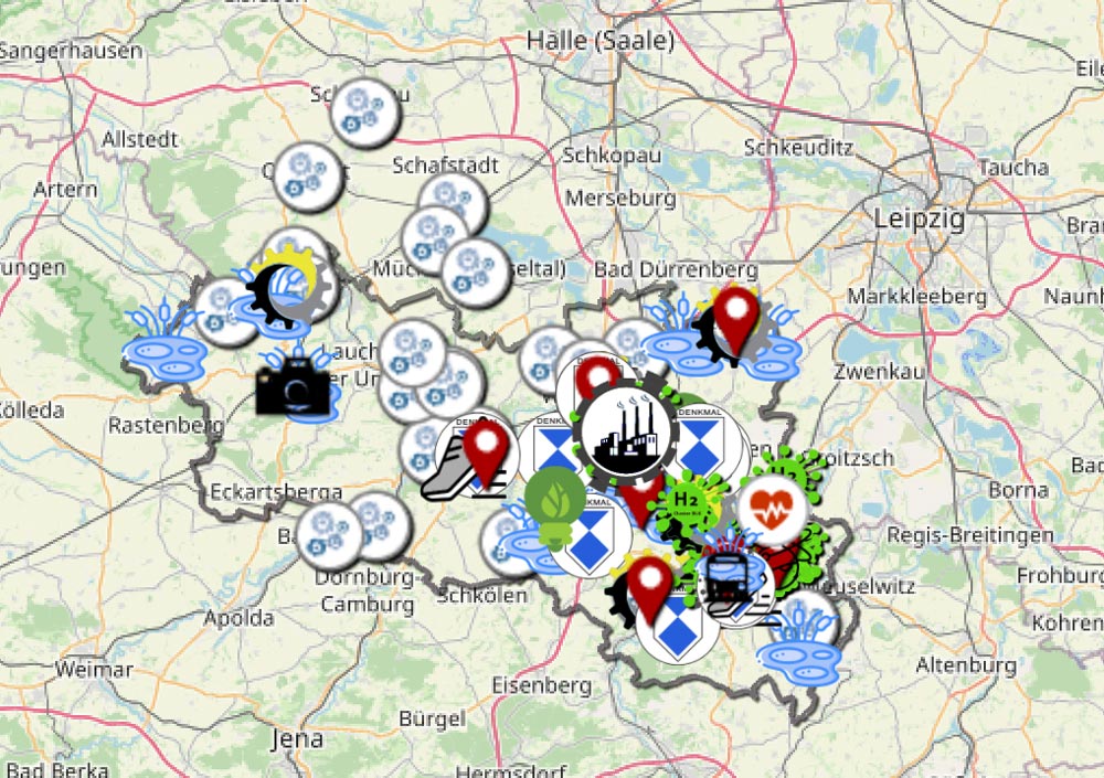 Interaktive Karte Burgenlandkreis